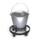 Mortuary Bucket, Cover and Kickstand