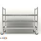 Mobile Mortuary Rack 3 levels in stainless-steel | MRKW3