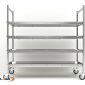 Mobile Mortuary Rack 4 levels in stainless-steel | MRKW4